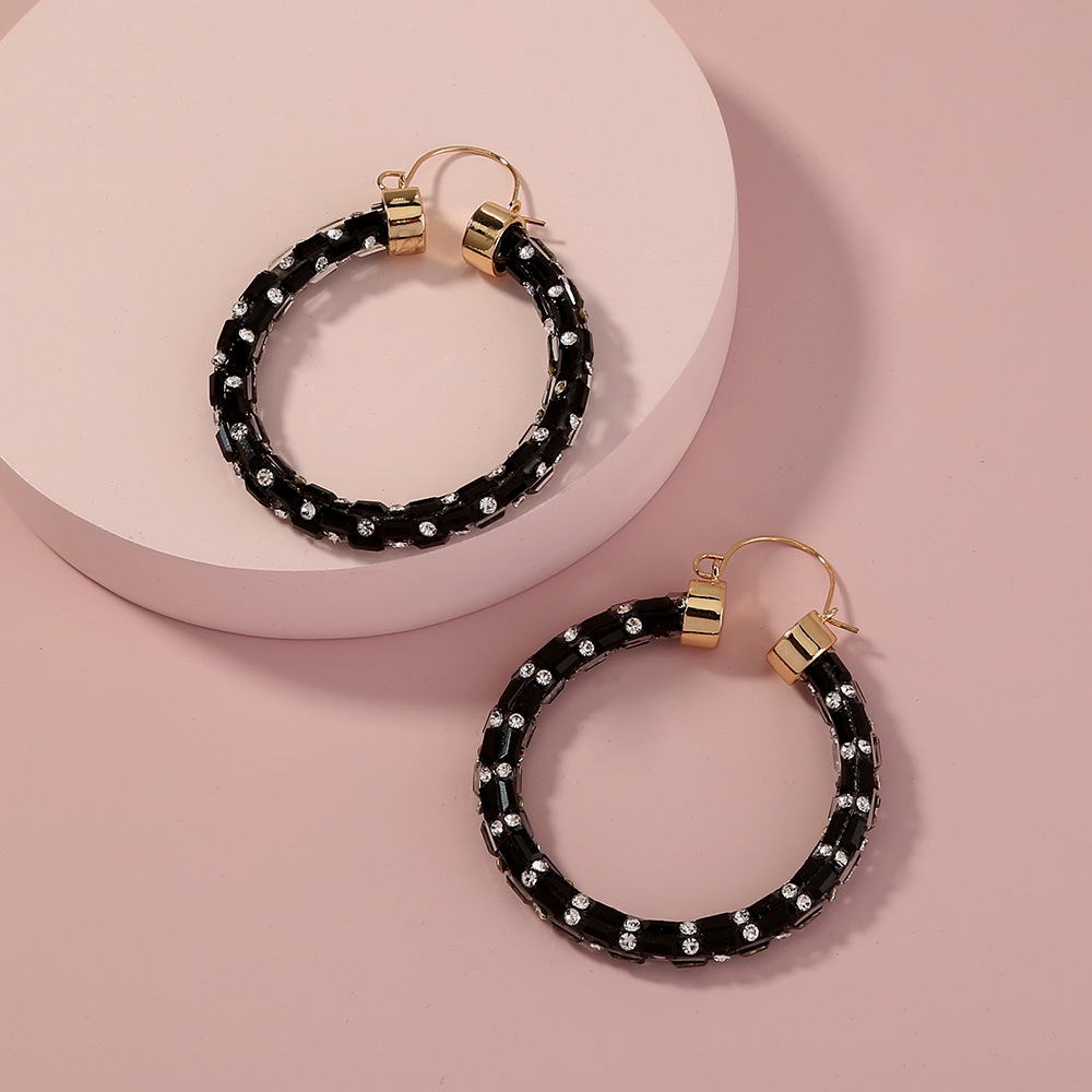 New Fashion Exaggerated Hoop Earrings Set display picture 4