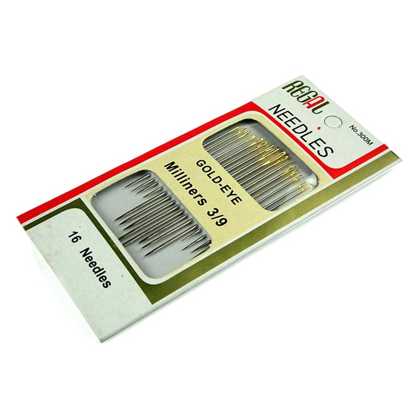 Aguja DE COSER 16 cola de oro 3/9 multiusos aguja de coser a mano de acero al carbono fino un yuan tienda por mayor
