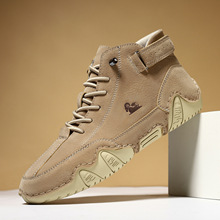 高品质亚马逊马丁靴春夏跨境爆款高帮八爪鱼男鞋男士休闲短靴子