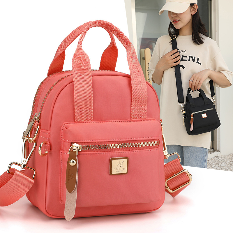 Bolso pequeño de hombro para mujer 2025, nylon impermeable, estilo Oxford, simple