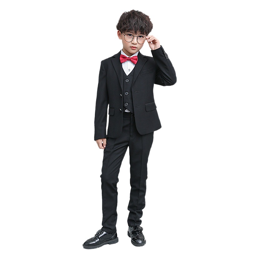 Children's Small Suit, Flower Girl Outwear, Host Boy's Dress, Big Boy's Baby Boy's Suit Three-Piece Set