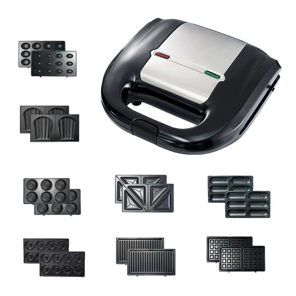 110V 8-in-1 Sandwich Donut Waffle Maker Nut Maker Madeleine Cookie Maker Steak Maker Breakfast Maker