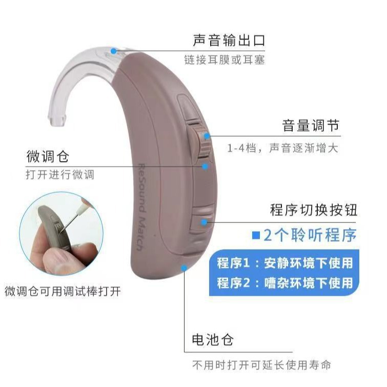 Fengli Ruisheng Dalston Nueva Lily Philips Feihong alta potencia digital oído nuevo audífono oído nuevo máquina