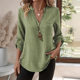 2025 Spring and Summer Amazon Independent Station European and American Foreign Trade New Women's Loose plus size V-neck Solid Color Short-sleeved T-shirt