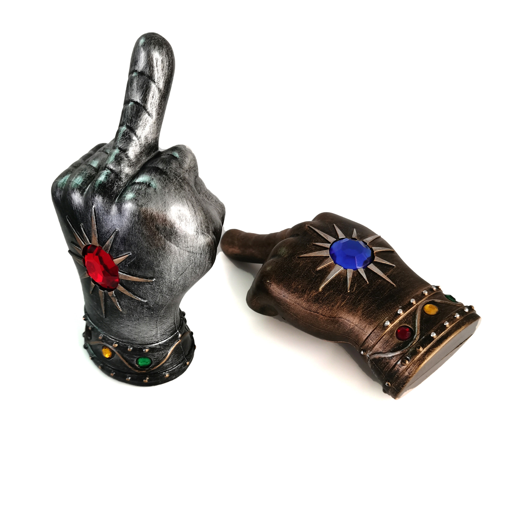 Creativo dedo medio otro abrebotellas asesino puño personalidad guantes botella de plástico abridor de botellas de ladrillo abridor