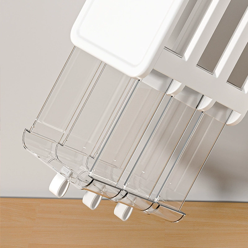 Desktop storage box office Student dormitory stationery cosmetics debris storage transparent multi -layer dustproof rack
