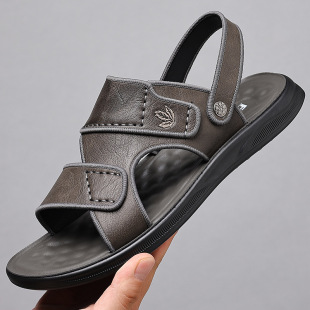Sandals Men's Factory Direct Explosions Men's Sandals Shoes Outdoor Fashion Breathable Leather Sandals