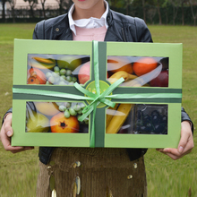 水果礼盒包装盒透明盖通用斤大号蔬菜礼品盒空盒子纸箱定