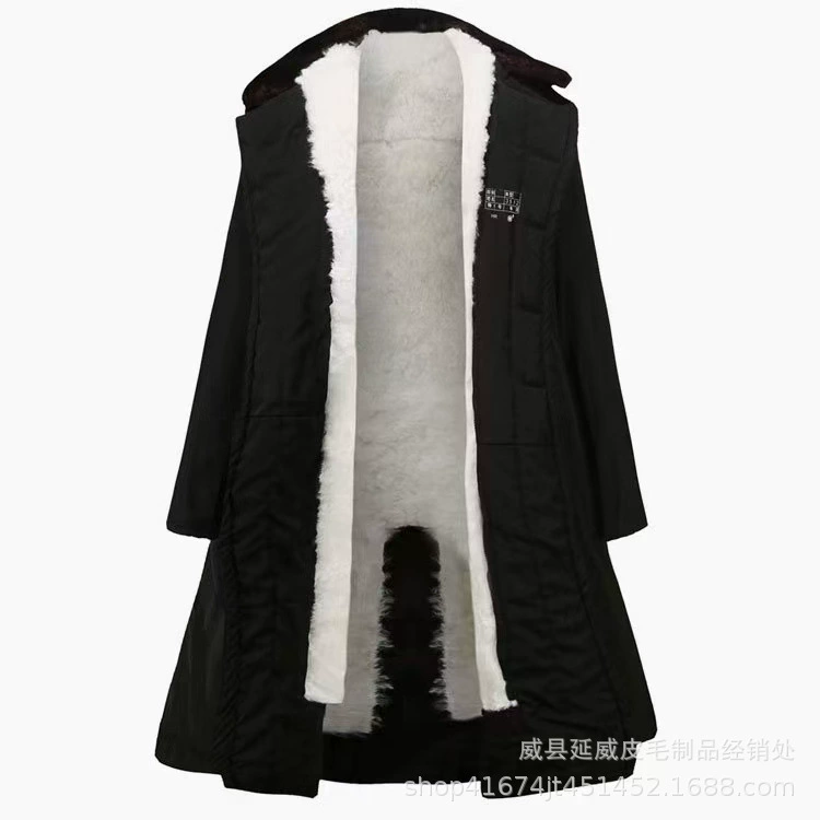 Фабрика Оптовая подкладка из овчины шуба теплая ветрозащитная подкладка Съемная дубленка