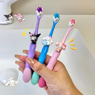 Kulomi toothbrush soft hair children's cartoon jade cinnamon dog melody cute 3 to 6-12 years old boys and girls