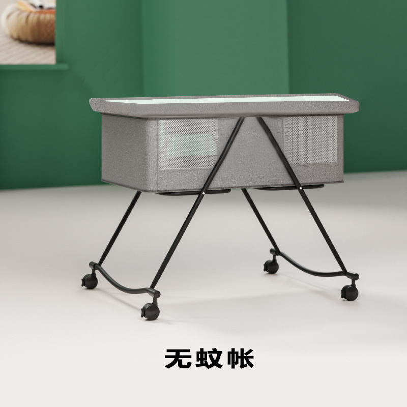 Cuna multifuncional mesa de pañales plegable móvil cama grande empalmada cama grande cama bb portátil al por mayor transfronteriza cuna