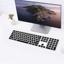 适用美版2021 iMac A2520 硅胶键盘膜 不带触控 防尘防水工厂批发