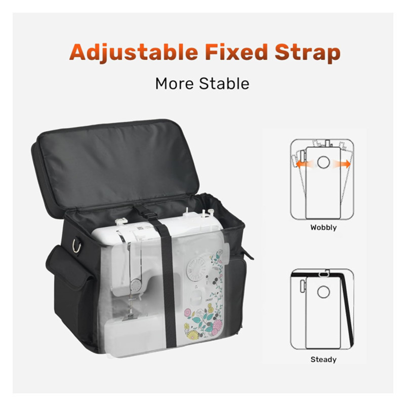 Nuevo bolso universal de máquina de coser transfronterizo portátil de gran capacidad bolso de almacenamiento multifuncional plegable