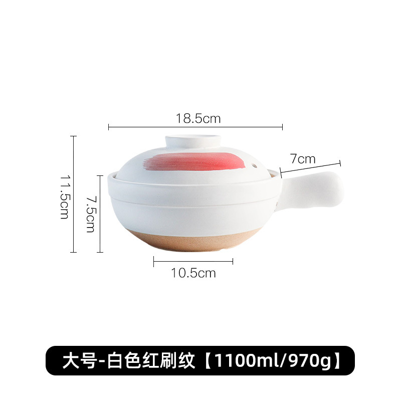 Olla de barro para uso doméstico, apta para estufas de gas, olla especial para hacer sopa, olla de barro, olla pequeña para cocinar arroz, olla de barro LOGO. image 13