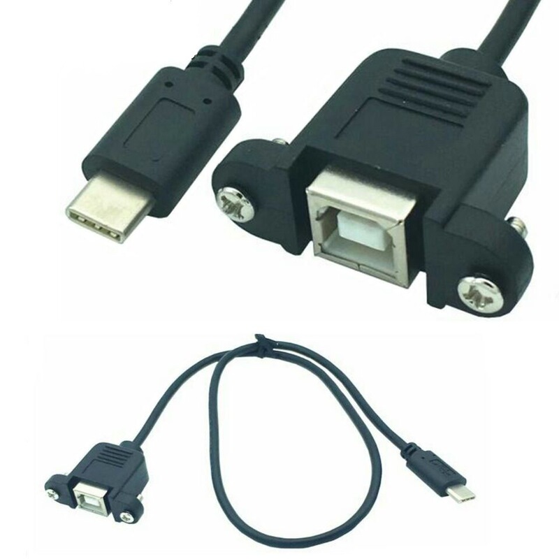 TYPE-C to USB B master tape ear cable, panel cable screw 0.5m TYPE-C to USB B master tape ear cable, panel cable screw 0.5m
