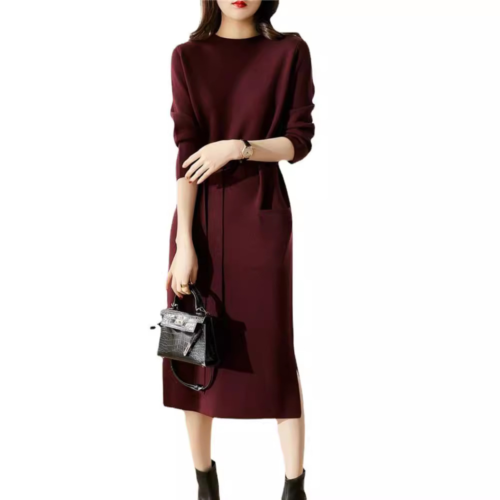 woolen knee length dress size XXL woolen Winter Dress | Loose Winter dress