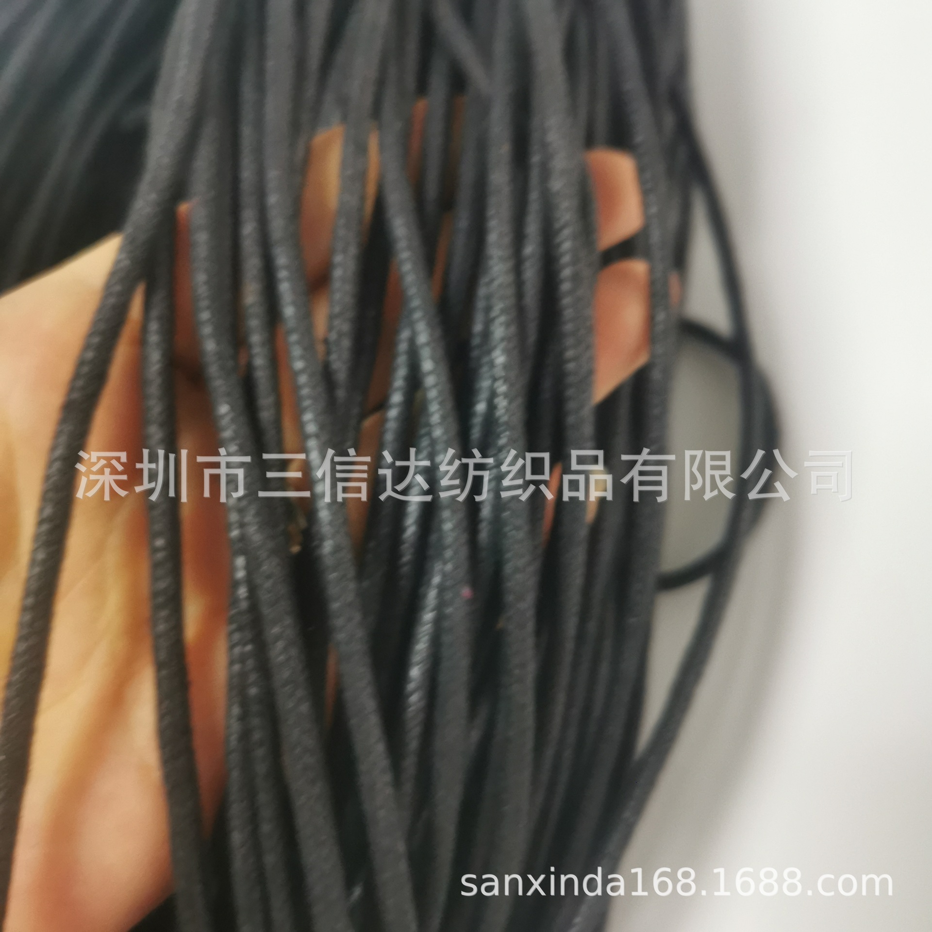 厂家黑色棉蜡绳过蜡鞋带扁蜡带圆形蜡绳 韩国腊线项链蜡绳