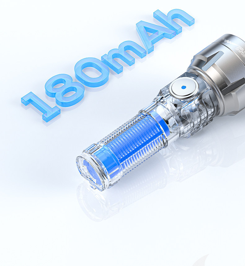 Mini Flashlight with Strong Light, Rechargeable, Outdoor Long-Range, Ultra-Long Battery Life, Super Bright, Durable, Household Use, Small Portable Keychain