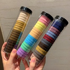 20本缶ヘアリング新型ゴム女性髪タオルリング太め高弾性ヘアロープシンプル皮カバーヘッドロープ