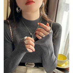 打底衫女秋冬内搭可外穿毛衣2025新款高级感半高领针织衫上衣