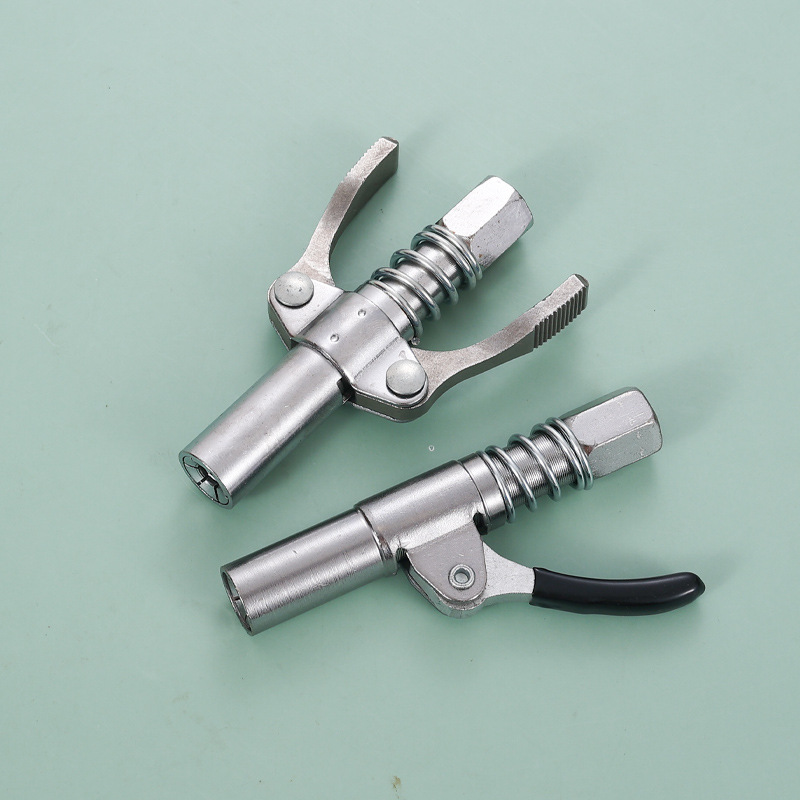 Venta de fábrica tipo abrazadera de bloqueo de alta presión boquilla de inyección de aceite tipo pistola de grasa cabeza nueva boquilla de grasa