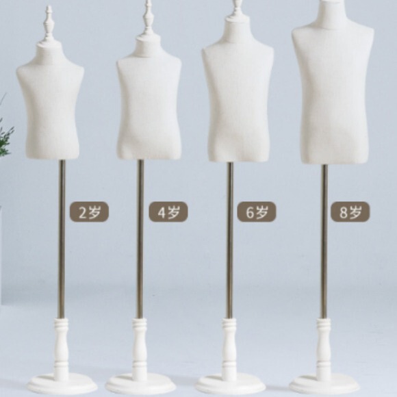 6-year-old children's model props handless white head cover white base 6-year-old children's model props handless white head cover white base