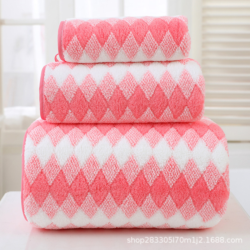 toalla de coral gruesa toalla de baño conjunto de absorción de agua para adultos toallas suaves
