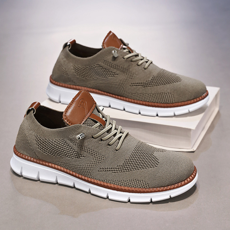Zapatos de malla para hombres 2025 primavera nuevos zapatos de hombre moda zapatos deportivos de moda para hombres zapatos de trabajo casuales zapatos de moda para hombres