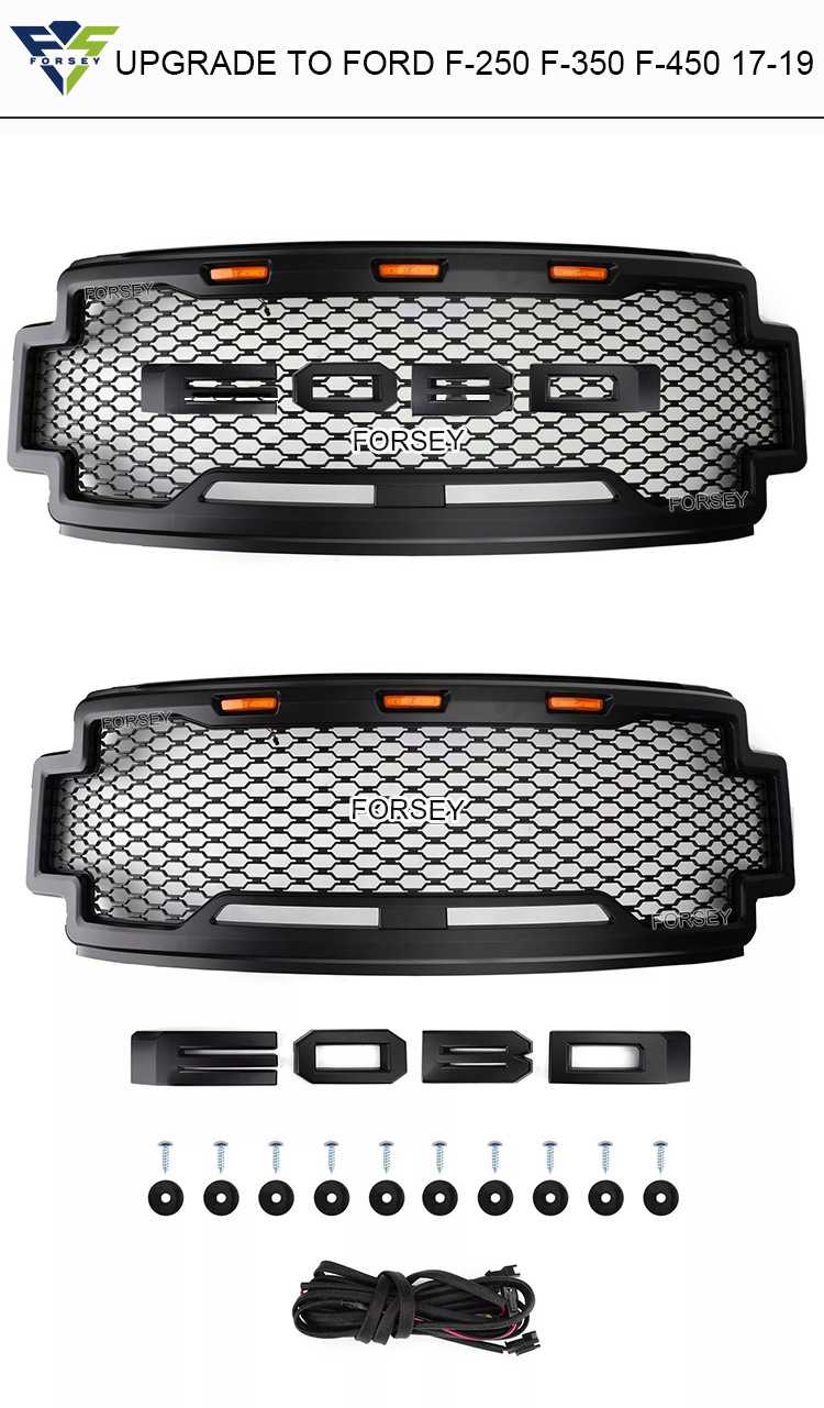 Suitable for 2017-2019 Ford Raptor F-250 F-350 F-450 front grille and front bumper mesh
