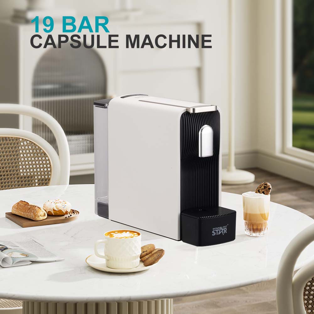 Winning Star Cross-border doméstico 1200W máquina de café de cápsulas de sistema único italiano coffee machine