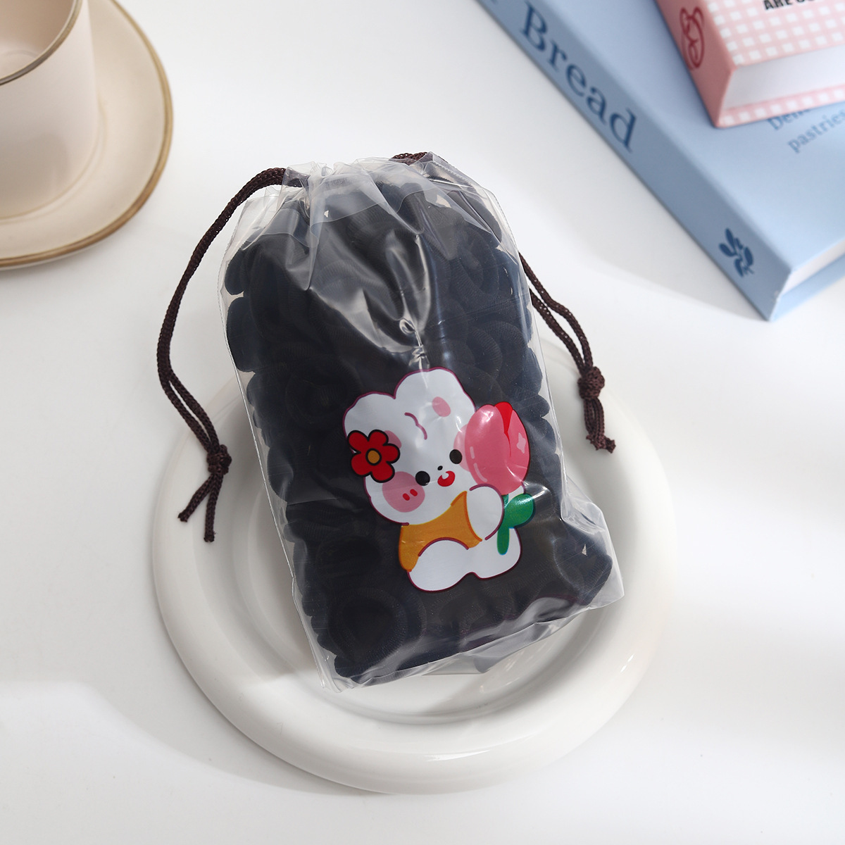 12#Black towel rings 200 pieces free bag