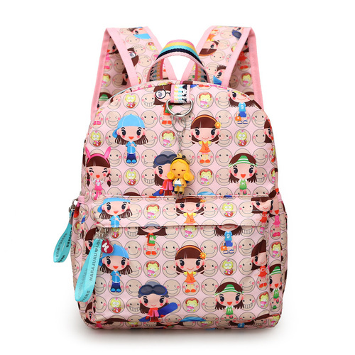 Children's Original Host Doll Korean Version Cartoon Cute Dual Shoulder Backpack Trendy Girl Child Leisure Travel Spring Outing New Product