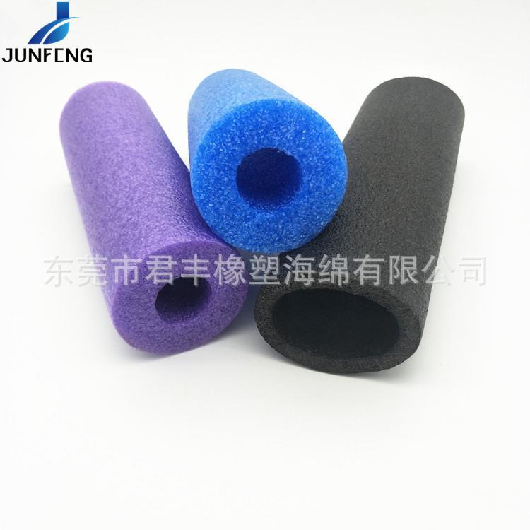 厂家供应黑色珍珠棉管彩色装饰泡沫条EPE防潮管空心泡沫包边圆管