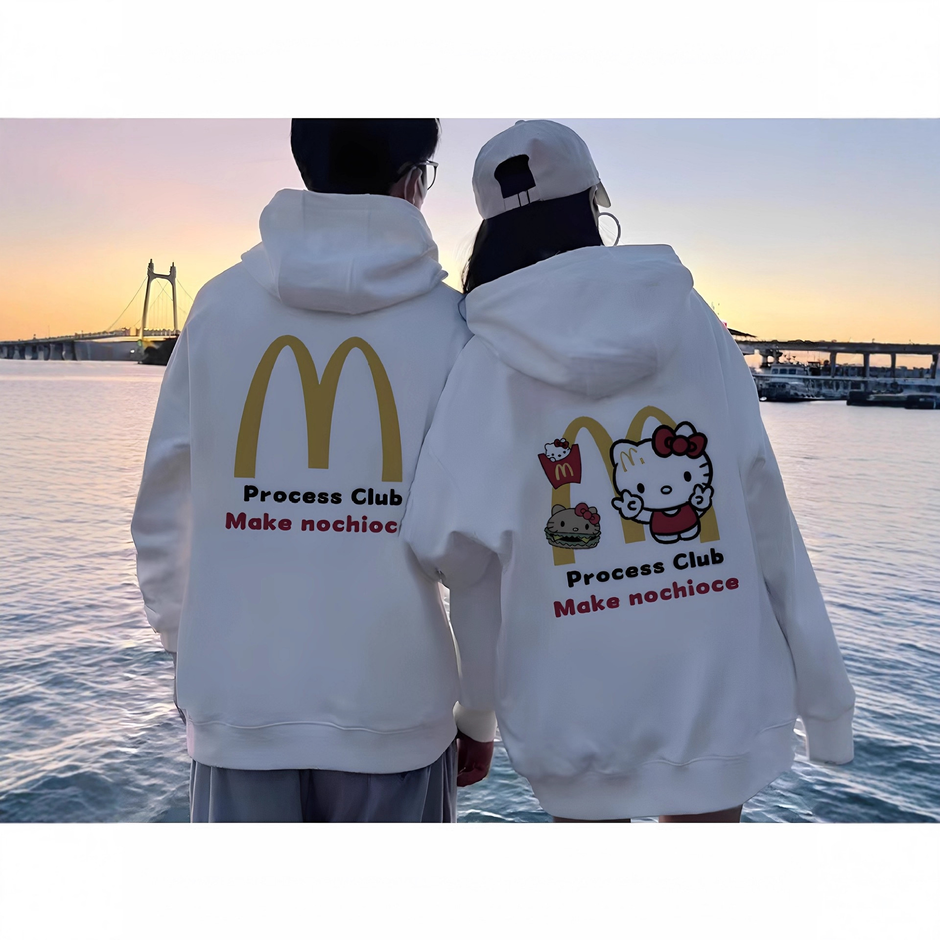 不一样情侣装卫衣春秋款2025新款高级感超火外套潮牌冬季连帽衣服