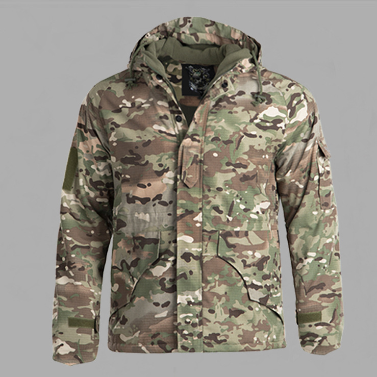 G8 jacket men's fleece-lined thickened autumn and winter outdoor tactical camouflage jacket winter warm mountaineering jacket frog suit suit