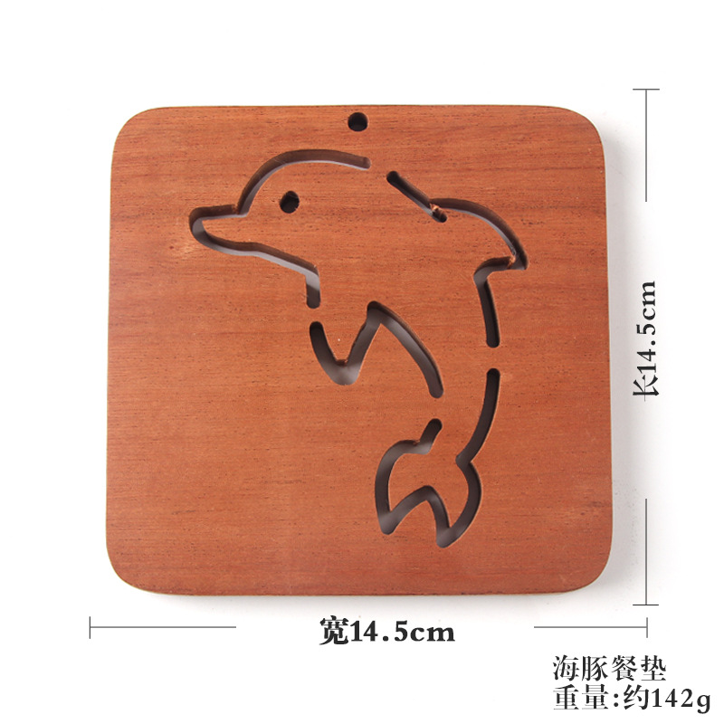 흑단 14.5 평방 매트-돌고래