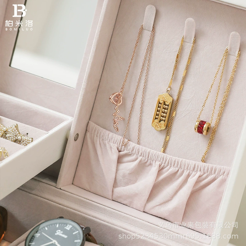 Storage system with diamond pattern, necklace, ring, storage box, accessory