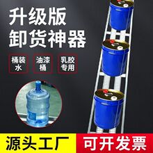 卸货神器无动力线滑梯传送下货百货啤酒饮料桶装水滑道自动滚筒