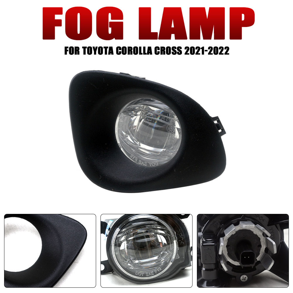 Aplicable a Toyota 21 / 22 nuevo conjunto de lámpara de niebla LED frontal, luz de conducción diurna y luz de barra delantera