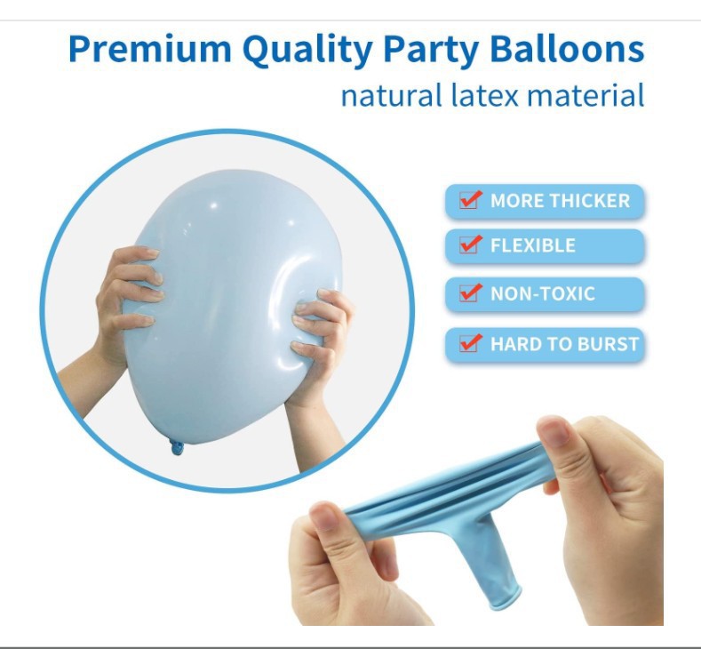 Solid Color Emulsion Party Balloon display picture 4