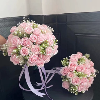恋与制作人李泽言同款手捧花花束婚纱玫瑰拍照道具假花婚庆手捧花