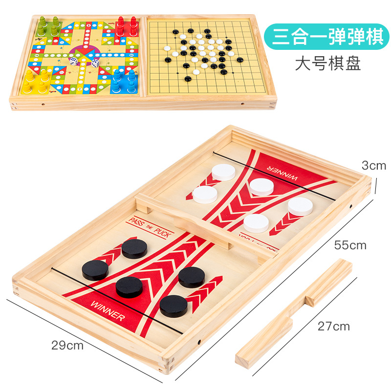 Gran juego de ajedrez tres en uno