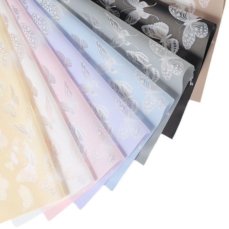 Flor fiesta fábrica al por mayor nuevos productos de ondas Phnom Penh flor de papel de embalaje flor flor flor de papel estampado florista embalaje