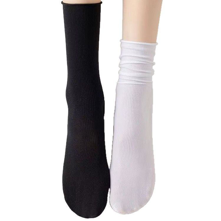 Calcetines de pila calcetines de hielo calcetines de mujer medias de hielo a media pantorrilla de verano medias de terciopelo Zhuji medias al por mayor entrega de una pieza