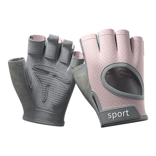 新款运动健身瑜伽手套户外防滑骑行手套透气健身手套半指防护手套