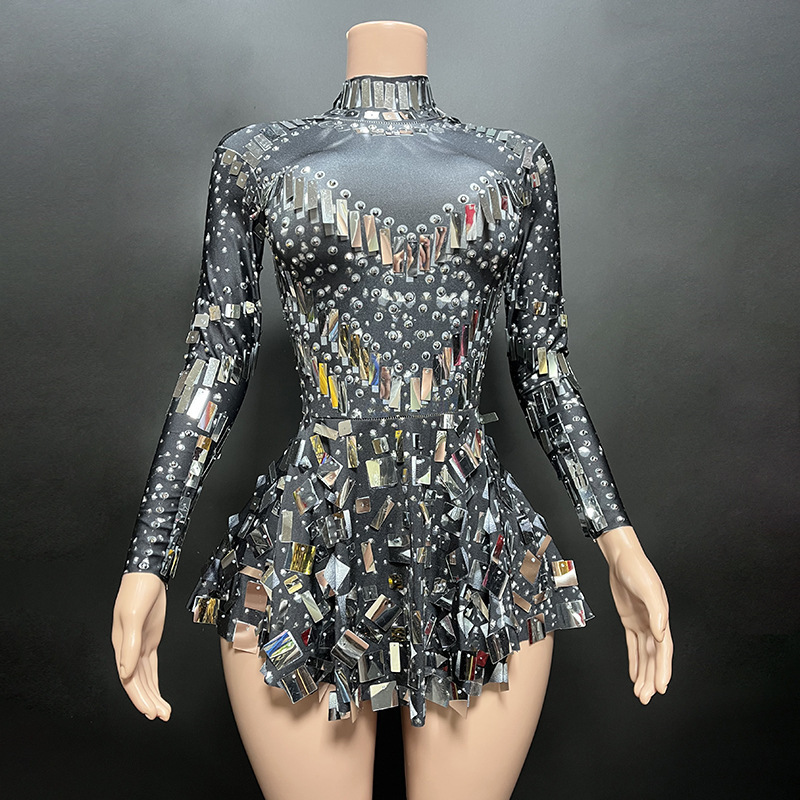 open lace back dress Slim Breast Wrapping Women's Mini Party Dress