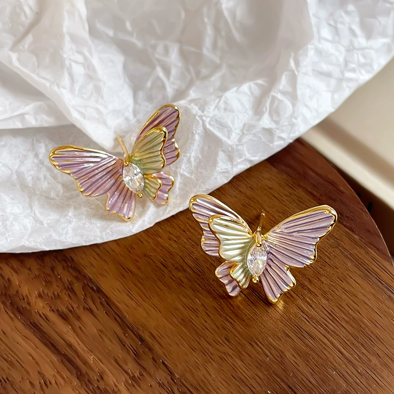Серебряные серьги NALA с пусетой, Small design, серебро 925, легкая роскошь, высококачественный стиль