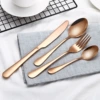 Golden set, pink gold, 4 piece set