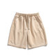 Summer Thin 280g Suede Casual Shorts Men's Trendy Brand Solid Color All-match Sports Straight Pants for Men and Women
