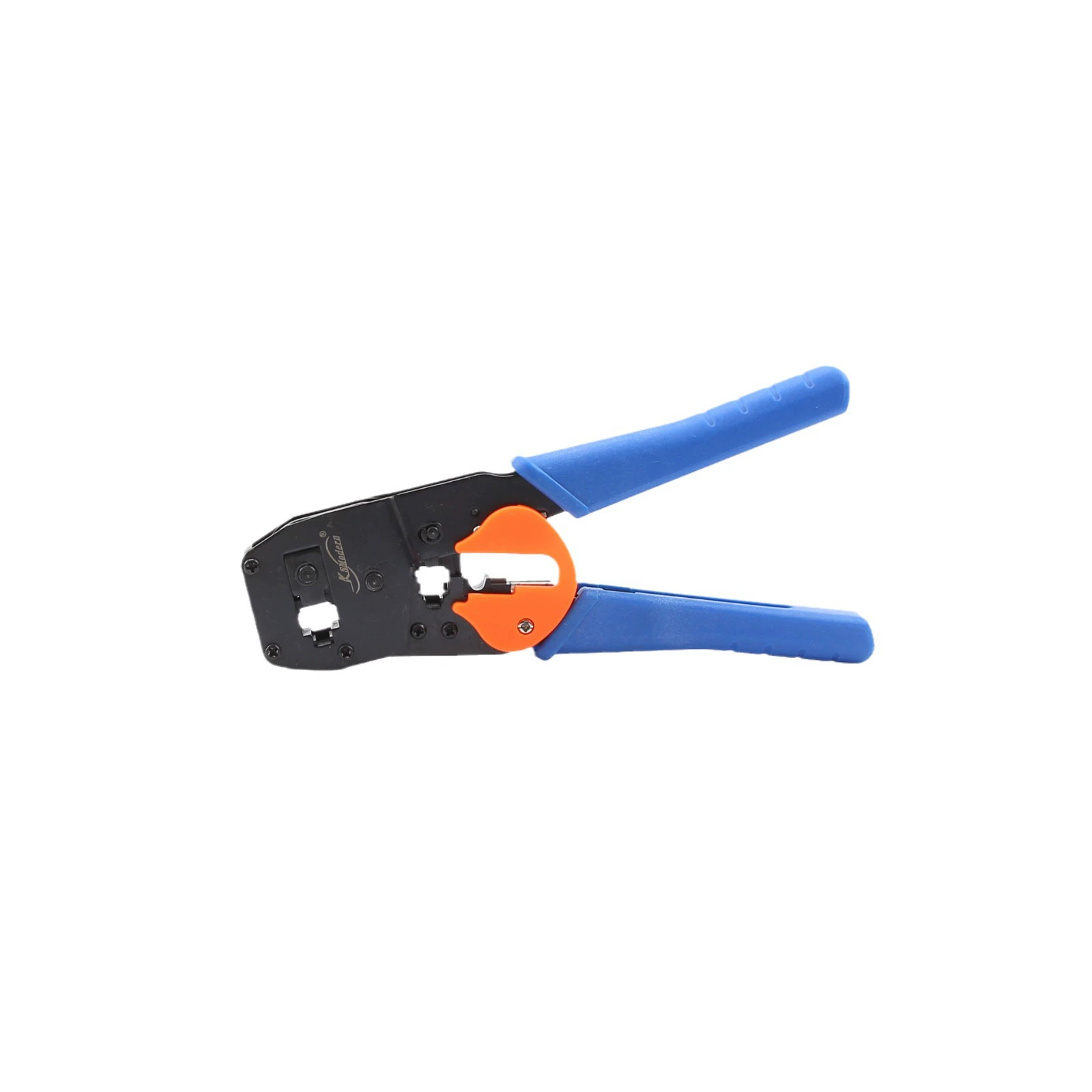 RG45 Crimp Tool Pass-through Ethernet Crimp for Cat5/Cat6 Modular Plug Set